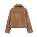 Color-Autumn Winter Fur Suede Texture Effect Double Sided Short Jacket-Fancey Boutique
