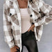 Color-New Thousand Bird Plaid Woolen Shirt Jacket-Fancey Boutique