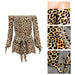 Color-Strap Sexy Shorts Tight Waist Leopard Print One-Piece Nightclub-Fancey Boutique