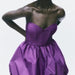 Color-Purple-Winter Elegant Tube Top Collar High Waist Mini Puffy Women-Fancey Boutique