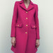 Color-Winter Slim Fitting Wool Coat Office Long Cut Coat-Fancey Boutique