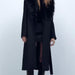 Color-Winter Women Clothing Wind Black Wool Blended Long Overcoat Outerwear-Fancey Boutique