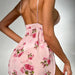 Color-Lotus Root Starch-Sexy Lace Stitching Backless Temptation Sexy Slip Nightdress Homewear Suit-Fancey Boutique