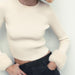 Color-Autumn Winter Women Clothing Cuff Colored Pullover Sweater Knitwear-Fancey Boutique