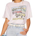 Color-Summer Locomotive Printed Round Neck Pullover Short Sleeve T shirt Women-Fancey Boutique