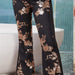 Color-Private Clothing Socialite Sequin Embroidered Slim Fit Slit Flared Pants Women-Fancey Boutique