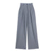 Color-Spring Summer High Waist Drooping Work Pant Women Slimming Straight Loose Fitting Mopping Pants-Fancey Boutique