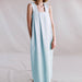 Color-Ramie Sleeveless Maxi Dress Spring Summer French Design Loose Linen Cotton Linen Square Collar Cami Dress-Fancey Boutique