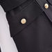 Color-Fall Women Clothing with Belt Button Decoration Slim Fit Figure Flattering Blazer-Fancey Boutique