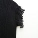 Color-Autumn Women Clothing Black Laminated Decoration Eight Strand Knitted Vest-Fancey Boutique