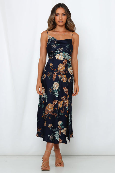 Color-Women Summer Vacation Floral Cami Maxi A Line Dress-Fancey Boutique