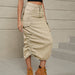 Color-Women Clothing Skirt Casual Mid Length Skirt-Fancey Boutique