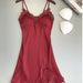 Color-Red-Women Sexy Sling Home Nightdress-Fancey Boutique