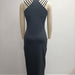 Color-Women Clothing Elegant Rhinestone Split Sheath Dress Nightclub Dinner Dress-Fancey Boutique