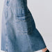 Color-Personalized Street Skirt Spring High Waist Pocket Stitching Hem Loose Denim Skirt for Women-Fancey Boutique