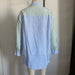 Color-Spring Women Clothing Light Blue Light Green Striped Two Piece Set Shirt-Fancey Boutique