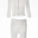 Color-White Suit-Knitted Hooded Women Sexy High Waist Long Sleeved Trousers Two Piece Set-Fancey Boutique