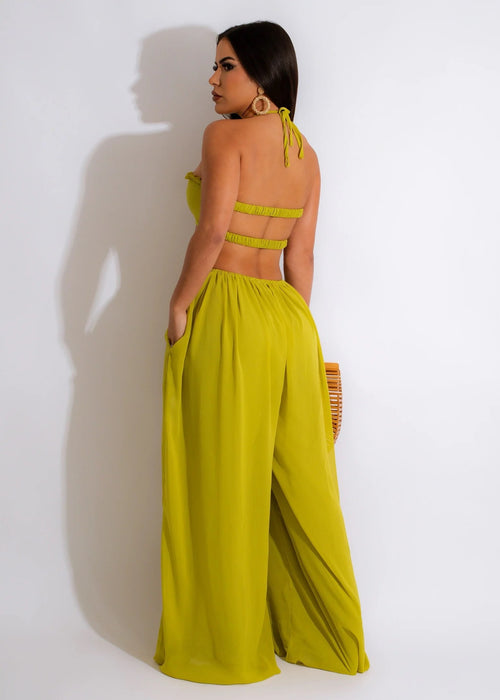 Color-Women Clothing Spring Summer Solid Color Sexy Loose Backless Jumpsuit-Fancey Boutique