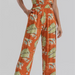 Color-Summer Women Clothing Printing Collared Long Sleeve Jumpsuit Pants-Fancey Boutique