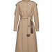 Color-Element Autumn Gracekelly Leather Patchwork Two Color Simple Graceful Elegant Lengthened Trench Coat-Fancey Boutique