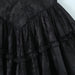Color-Black Jacquard Wrapped Chest Cami Dress Women Summer Sexy Slimming Waist Ruffled Dress-Fancey Boutique