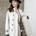 Color-Element Trench Coat Women Long Commuting Elegant All Matching British Spring Autumn Coat Women-Fancey Boutique