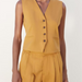 Color-Spring Women Bottoming Waistcoat Linen Vest-Fancey Boutique