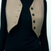 Color-Spring Women Clothing V neck Ptripe Single Breasted Short Vest Jacket Top-Fancey Boutique