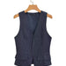 Color-Navy Blue-British Elegant Classic Striped Slim Fit Vest Sleeveless Top Spring Arrival Office Coat-Fancey Boutique