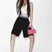 Color-Spring Women Clothing Card Ornament Mid Waist Casual Shorts-Fancey Boutique