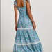 Color-Spring Autumn Floral Strap Dress Vacation Seaside Lace Printed Dress-Fancey Boutique