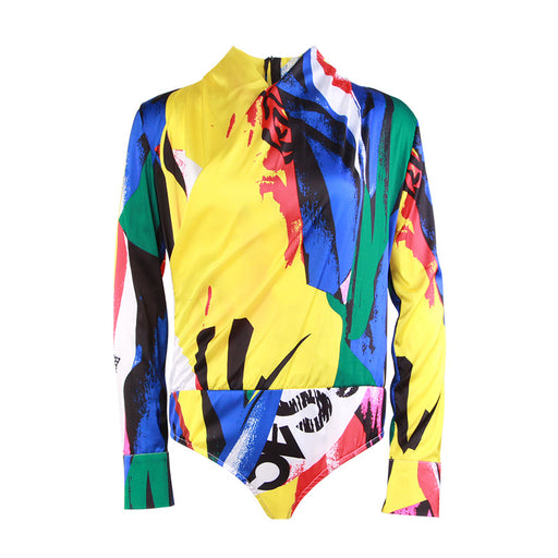 Color-Elegant Sexy Jumpsuit Spring Summer Personality Slim Fit Color Printing Jumpsuit Women-Fancey Boutique