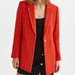 Color-Red-Early Autumn Single Breasted Solid Color Casual Blazer-Fancey Boutique