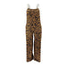 Color-Jumpsuit Summer Leopard Print Strap Casual Jumpsuit Women-Fancey Boutique