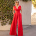 Color-Women Clothing Summer Elegant Slim High Waist Solid Color Jumpsuit-Fancey Boutique