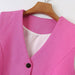 Color-Autumn Women Clothing Solid Color V Neck Vest Vest-Fancey Boutique