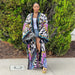 Color-Coat Artificial Silk Multi Print Casual Trench Coat-Fancey Boutique