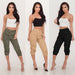 Color-Women Clothing Casual Cropped Pants Workwear Harem Pants-Fancey Boutique