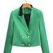 Color-Spring Women Short Work Clothes Blazer Women-Fancey Boutique