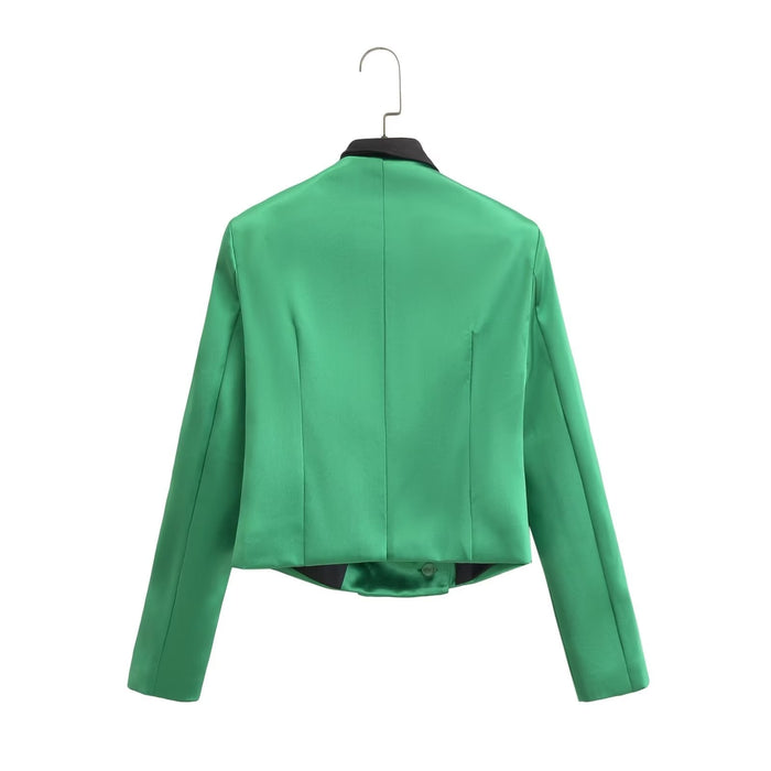 Color-Spring Women Short Work Clothes Blazer Women-Fancey Boutique