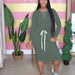 Color-Popular Classic Simple Casual Solid Color Long Sleeve Dress-Fancey Boutique