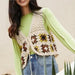 Color-Women Summer Vacation Crochet Hollow Placket Lace Top Vest-Fancey Boutique
