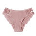 Color-Dark Pink-Striped Cotton Lace Panties Briefs Women Underwear Women Underwear-Fancey Boutique