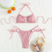 Color-Swimsuit Women Split Solid Color Bikini Beach Swimsuit-Fancey Boutique