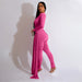 Color-Summer Women Sexy Tight V neck Long Sleeve Jumpsuit Women-Fancey Boutique