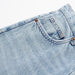 Color-Summer Women Clothing Perforated Hole Decoration High Waist Straight Jeans-Fancey Boutique