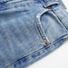 Color-Summer Women Clothing Perforated Hole Decoration High Waist Straight Jeans-Fancey Boutique