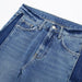 Color-Summer Wind Waist Patchwork Wide Leg Jeans Loose Slimming Jeans Trousers Women-Fancey Boutique