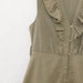 Color-Summer Women Clothing Casual with Belt Linen Blend Laminated Decoration Dress-Fancey Boutique