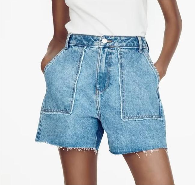 Color-Summer Women Retro Slim High Waist Denim Shorts-Fancey Boutique